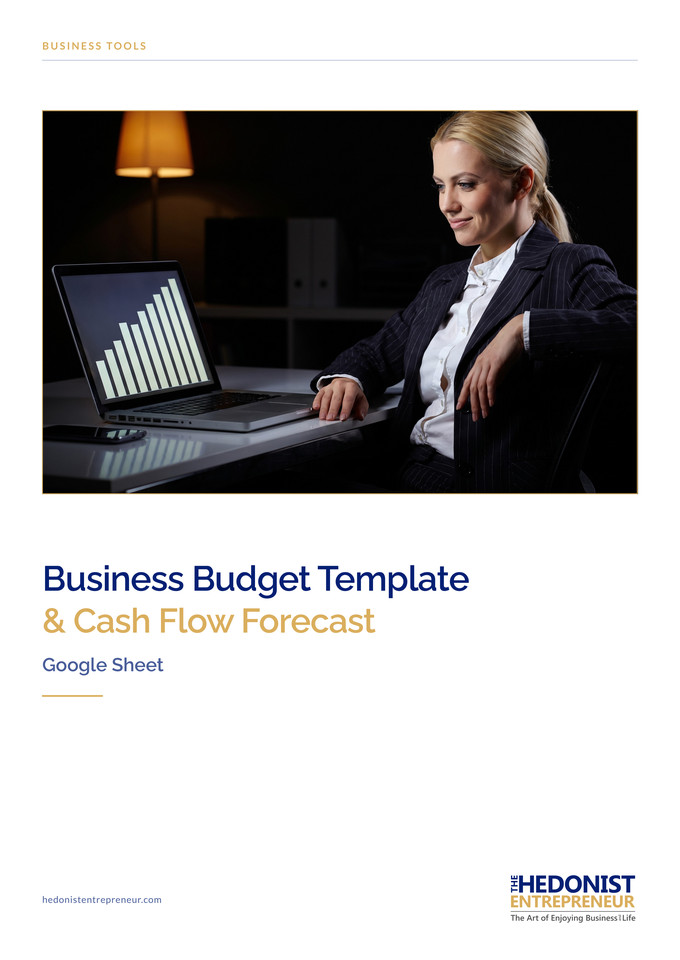 Business Budget Template & Cash Flow Forecast cover