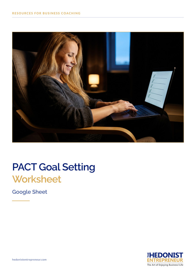 PACT Goals - Goal Setting Worksheet (Spreadsheet) cover