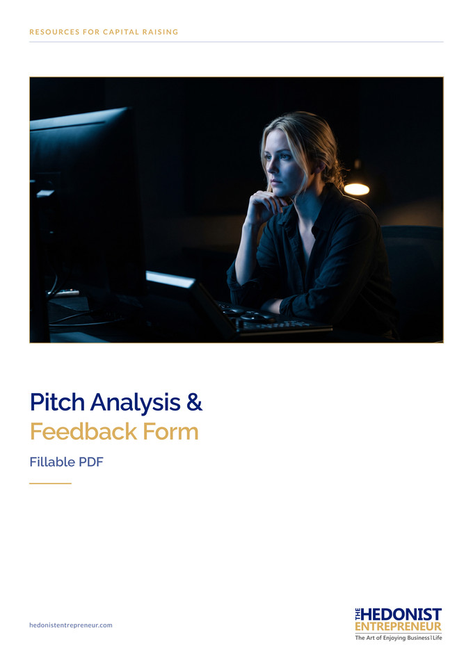 Pitch Analysis & Feedback Form cover