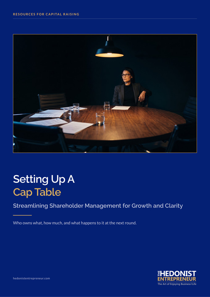 Setting Up A Cap Table cover