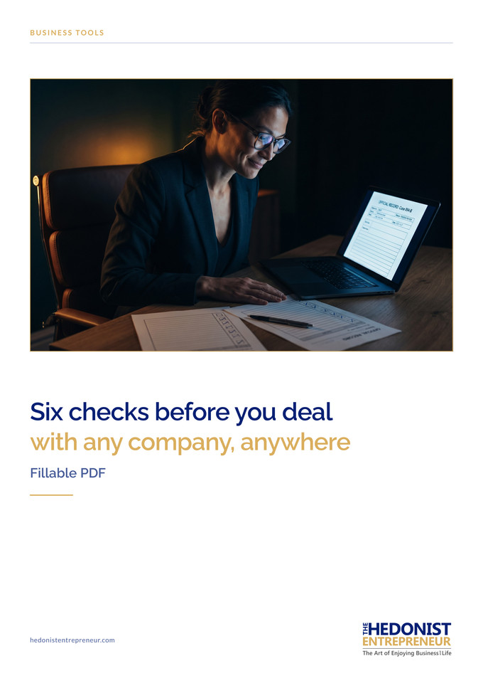 Six Checks Before You Deal cover